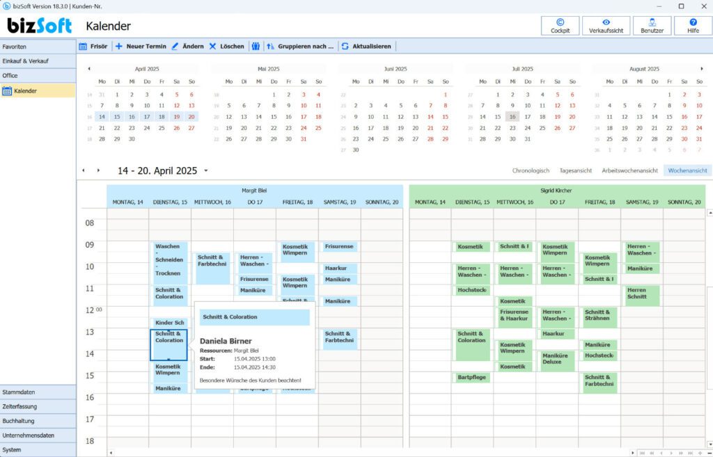 Terminkalender Termine und Ressourcen planen